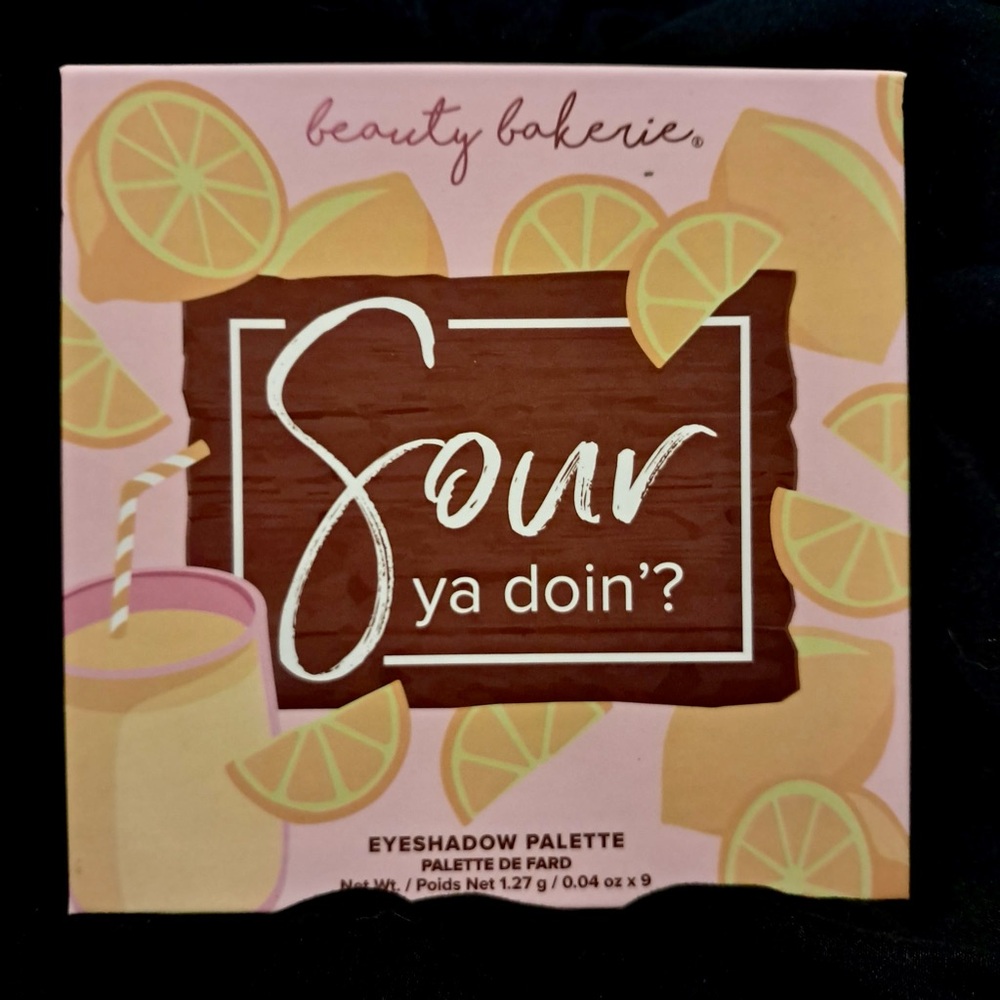 Beauty Bakerie Sour Ya Doin'? Eyeshadow Palette with Citrus Motif